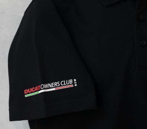 Ducati History Polo Shirt Black Logo